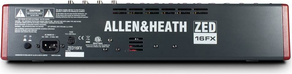 ALLEN&HEATH ZED16FX - Микшерный пульт