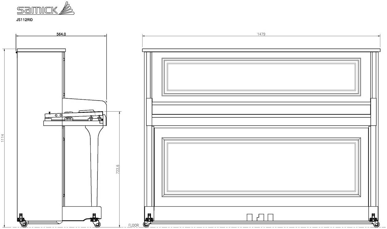SAMICK JS112RID WHHP - Пианино акустическое