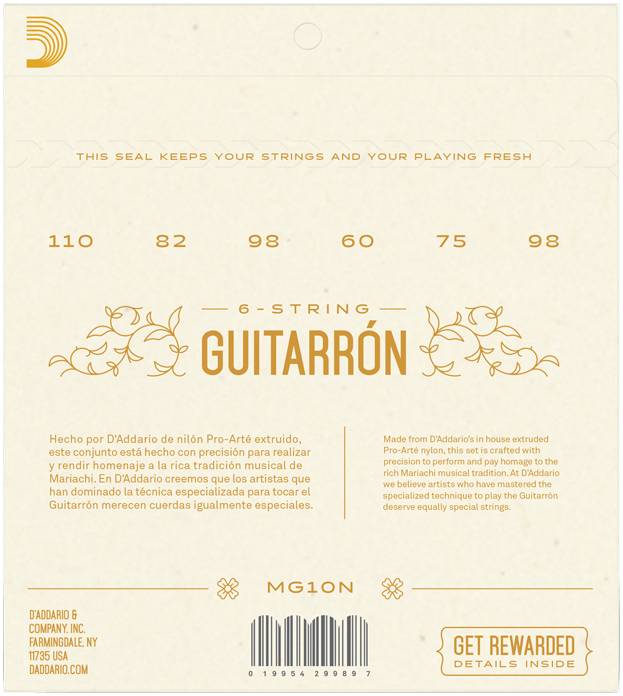 D'ADDARIO MG10N - Струны для акустической гитары
