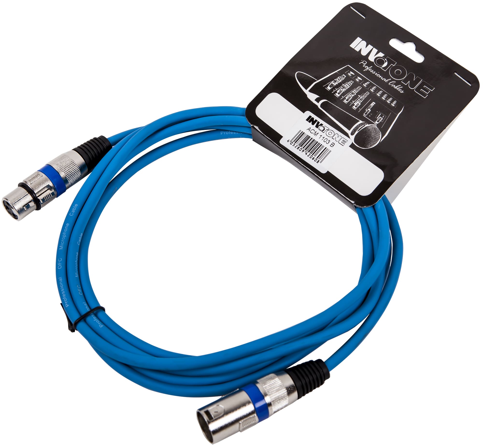 INVOTONE ACM1103/B - Микрофонный кабель, XLR(F) <-> XLR(M)