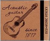 БЛОКНОТ- БЛОК СТИКЕРОВ ECO-MUSIC ( ГИТАРА ) (3М-блок) 76 х 76 мм100 л.