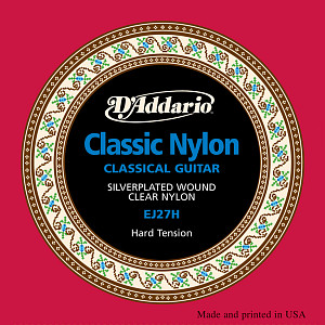 EJ27H CLASSIC Струны для классической гитары нейлоновые Student Hard D`Addario