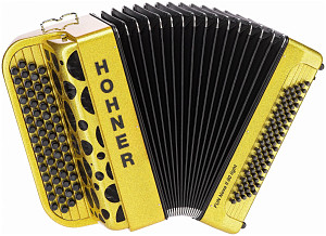 HOHNER Fun Nova II 80 light gold glitter (C-Stepped) - Баян