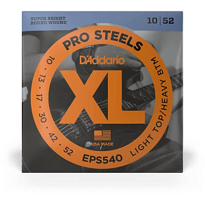 D'ADDARIO EPS540 - Струны для электрогитары; Сталь; Light/Heavy; 10-52