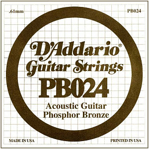 D'ADDARIO PB024 - Струна одиночная для акустической гитары