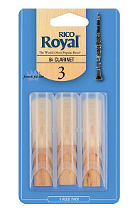 RCB0330 Rico Royal Трости для кларнета Вb, размер 3.0, 3шт, Rico