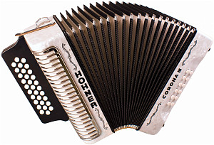 HOHNER Corona III BbEbAb white - Аккордеон диатонический