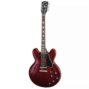 GIBSON 2018 MEMPHIS ES-335 SATIN WINE RED - Гитара полуакустическая