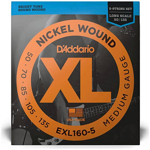 D'ADDARIO EXL160-5 - Струны для 5-струнной бас-гитары