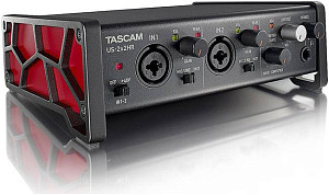 TASCAM US-2x2HR -аудиоинтерфейс USB, АЦП/ЦАП: 24бит/192кГц, USB-C.
