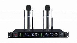 LAUDIO LS-Q7-2M Двухканальная вокальная радиосистема, 2 ручных передатчика,...