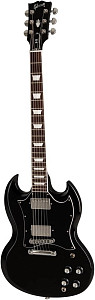 GIBSON 2019 SG Standard Ebony электрогитара, цвет черный в комплекте кейс
