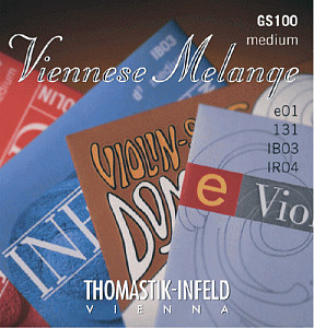 GS100 Viennese Melange Комплект струн для скрипки размером 4/4, Thomastik