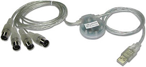 ICON MidiPort - MIDI интерфейс, 1х1 MIDI вход/выход, 16х16 MIDI каналов,...