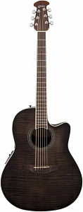OVATION CS24P-TBBY Celebrity Standard Plus Mid Cutaway Trans Black Flame...