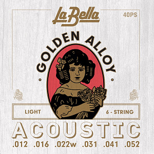 La Bella 40PS - Комплект струн для акустической гитары 12-52 