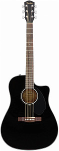 FENDER CD-60SCE Black - Гитара электроакустическая