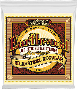 ERNIE BALL 2043 Earthwood Silk & Steel Regular 13-56 - Струны для акустической гитары