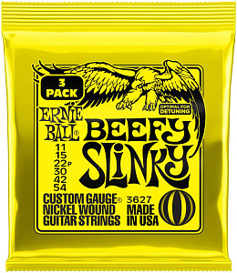 ERNIE BALL 3627 Nickel Slinky Beefy 3 Pack 11-54 - Струны для электрогитары
