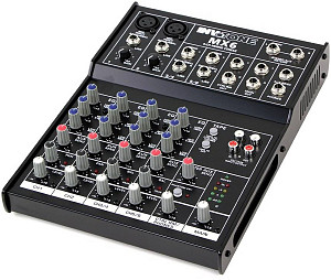 INVOTONE MX6 - микшерный пульт,2 микрофонных входа, XLR и балансный Jack,2...