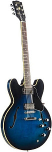 GIBSON 2019 ES-335 Dot, Blues Burst гитара полуакустическая, цвет санберст...