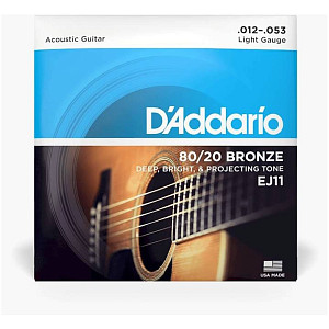 D'ADDARIO EJ11 - Струны для акустической гитары. Light 12-53