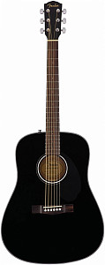 FENDER CD-60S Black - Гитара акустическая