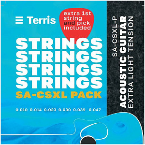 TERRIS SA-CSXL-Pack - Струны для акустической гитары