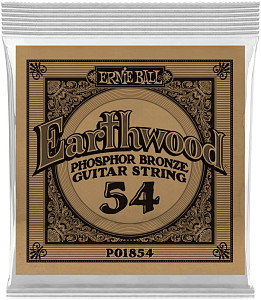 ERNIE BALL 1854 Earthwood Phosphor Bronze .054 - Струна одиночная для акустической гитары