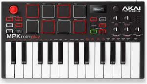 AKAI PRO MPK MINI PLAY USB миди клавиатура, 25 клавиш, 8 пэдов, 8 ручек,...