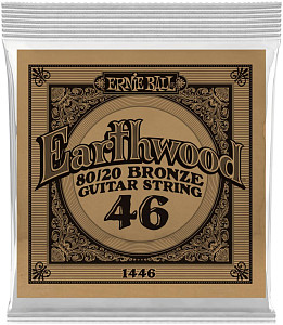 ERNIE BALL 1446 Earthwood 80/20 .046 - Струна одиночная для акустической гитары
