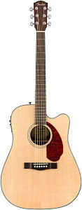 FENDER CD-140SCE DREAD NAT W/CASE электроакустическая гитара, цвет натуральный,...