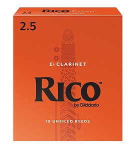RBA1025 Rico Трости для кларнета Eb, размер 2.5, 10шт, Rico