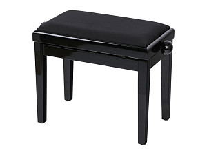 HY-PJ018B-GLOSS-BLACK Банкетка, черный/черный, вельвет, Rin