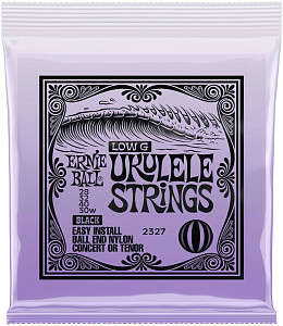 ERNIE BALL 2327 Ball end Black Nylon Wound G - Струны для укулеле