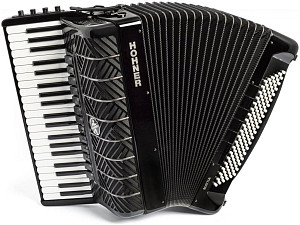 HOHNER MATTIA IV 120 BK gun black - Аккордеон 4/4