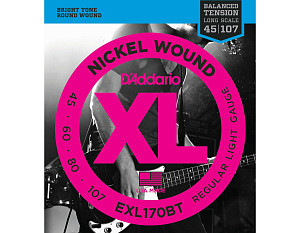 D'ADDARIO EXL170BT - Струны для бас-гитары, long 045-107