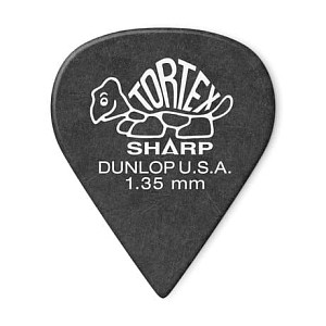 DUNLOP 412P1.35 Tortex Sharp - Медиатор, 1,35 мм