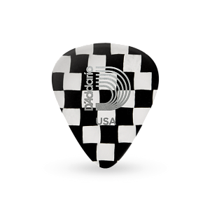 1CCB4-10 Checkerboard Медиаторы, целлулоид, расцветка шахматы, 10шт, средние, Planet Waves