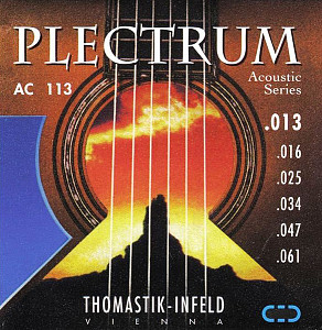 AC113 Plectrum Комплект струн для акустической гитары, бронза, 013-061, Thomastik