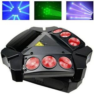 Big Dipper LM0910RG - Моторизированный прожектор смены цвета (колорчэнджер) паук, с лазером, 9х10Вт