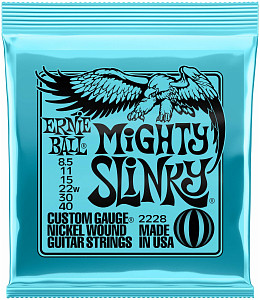 ERNIE BALL 2228 Nickel Wound Slinky Mighty 8.5-40 - Струны для электрогитары