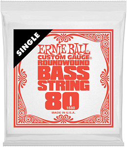 ERNIE BALL 1680 Nickel Wound .080 - Струна одиночная для бас-гитары