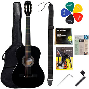 TERRIS TC-038 BK Starter Pack - Гитара классическая