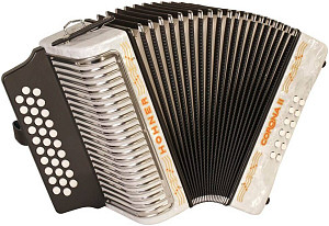 HOHNER Corona II FBbEb white - Аккордеон диатонический