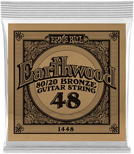 ERNIE BALL 1448 Earthwood 80/20 .048 - Струна одиночная для акустической гитары