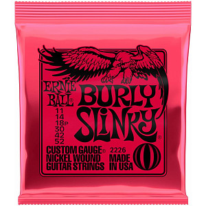ERNIE BALL 2226 - Струны для электрогитары; Nickel Wound Burly Slinky (11-14-18p-30-42-52)