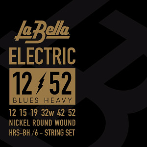 HRS-BH HRS Комплект струн для электрогитары, никелированные, 12-52, La Bella