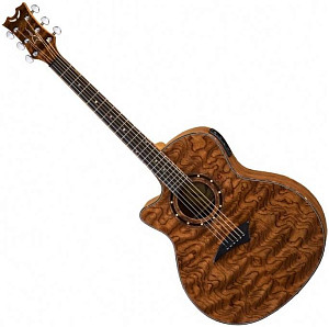 DEAN Exotica A/E Bubinga Wood Lefty - электроакустическая гитара ЛЕВОСТОРОННЯЯ,цвет-натуральный