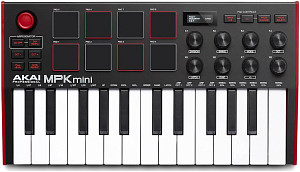 AKAI PRO MPK MINI MK3 USB миди клавиатура с уменьшенными клавишами, 25...